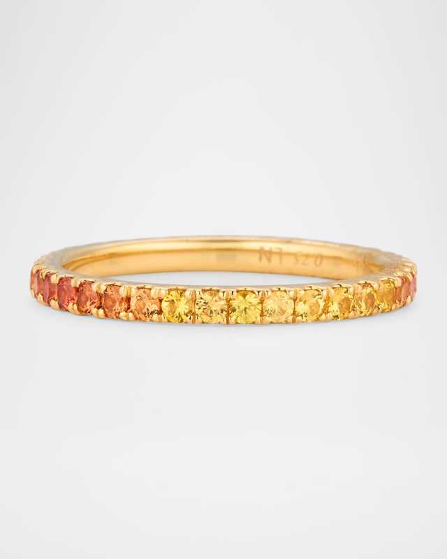 18K Yellow Gold Yellow Sapphire Ring
